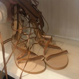 Zara Sz 37 gladiator sandals